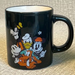 Disney Mickey And Friends Fab 5 Black Mug - New